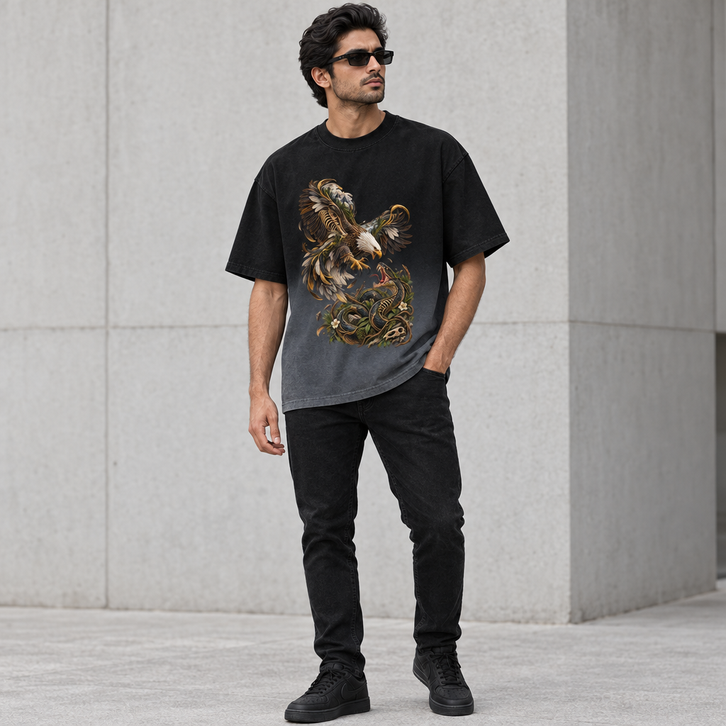 THE EAGLE AND SNAKE | RUITZ BOXY OVERSIZED T SHIRT