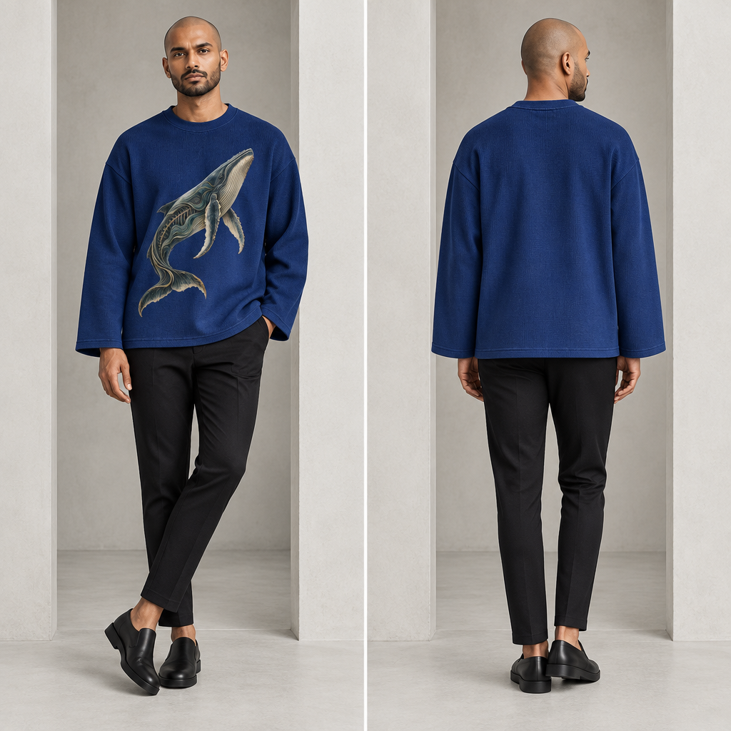 THE WHALE | RUITZ WAFFLE KNIT FULL SLEEVE