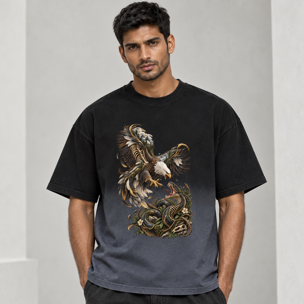 THE EAGLE AND SNAKE | RUITZ BOXY OVERSIZED T SHIRT