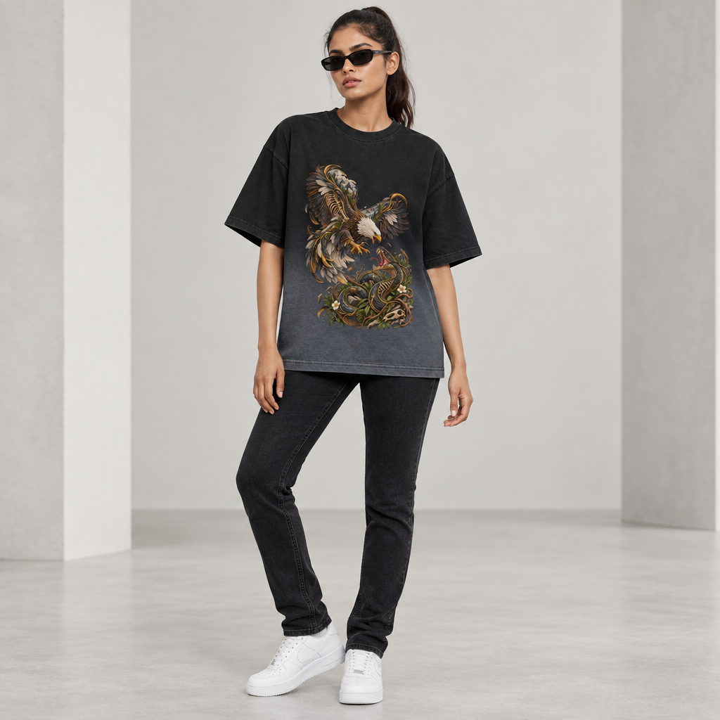 THE EAGLE AND SNAKE | RUITZ BOXY OVERSIZED T SHIRT