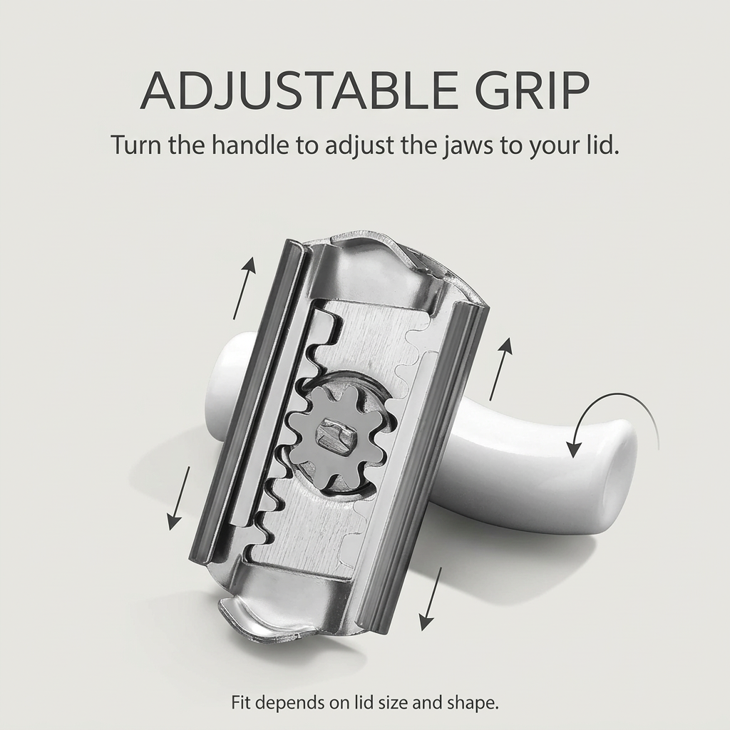 RUITZ adjustable-grip explanatory mockup