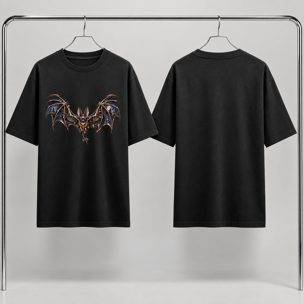 RUITZ NIGHTWING| Bat Graphic Oversized T-Shirt