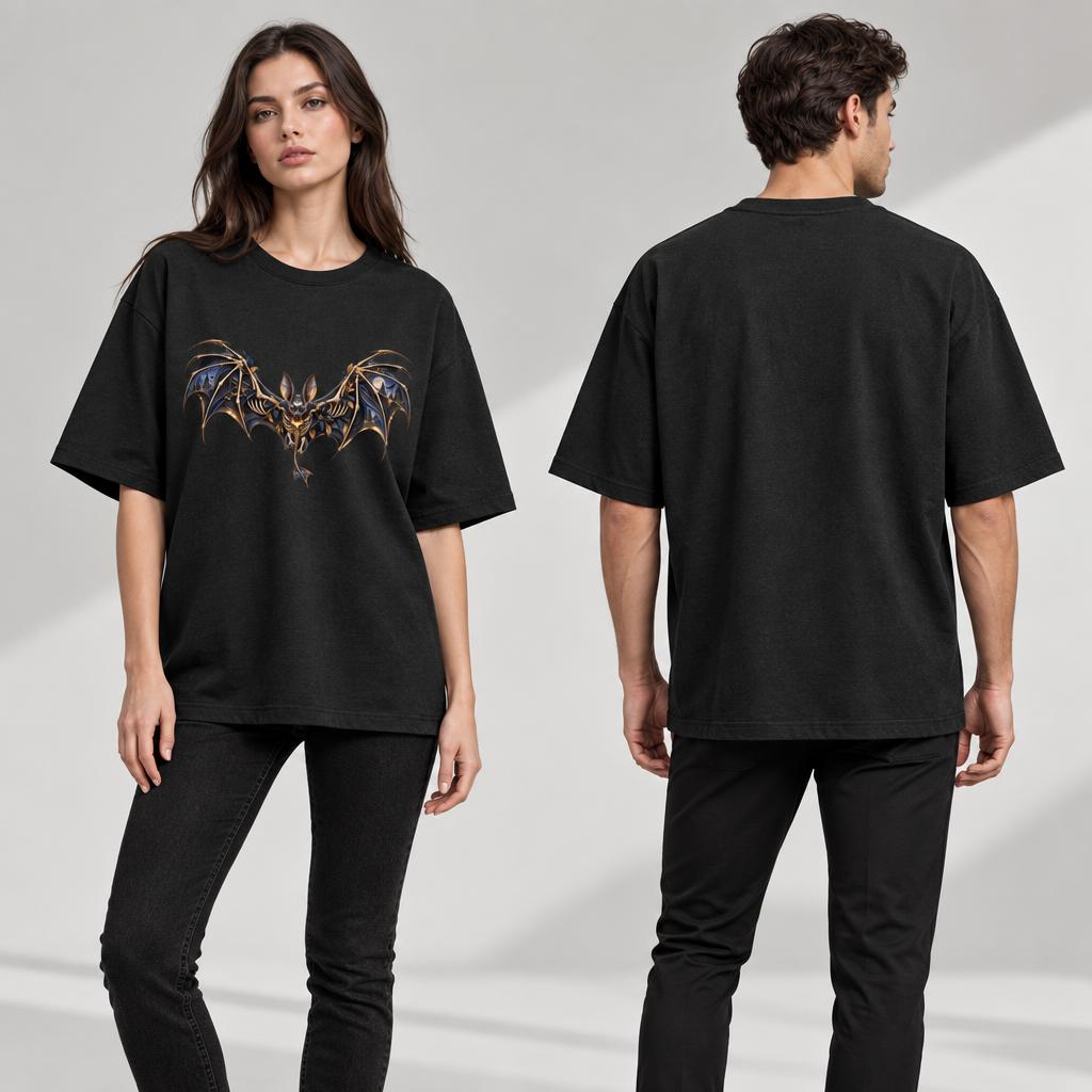 RUITZ NIGHTWING| Bat Graphic Oversized T-Shirt