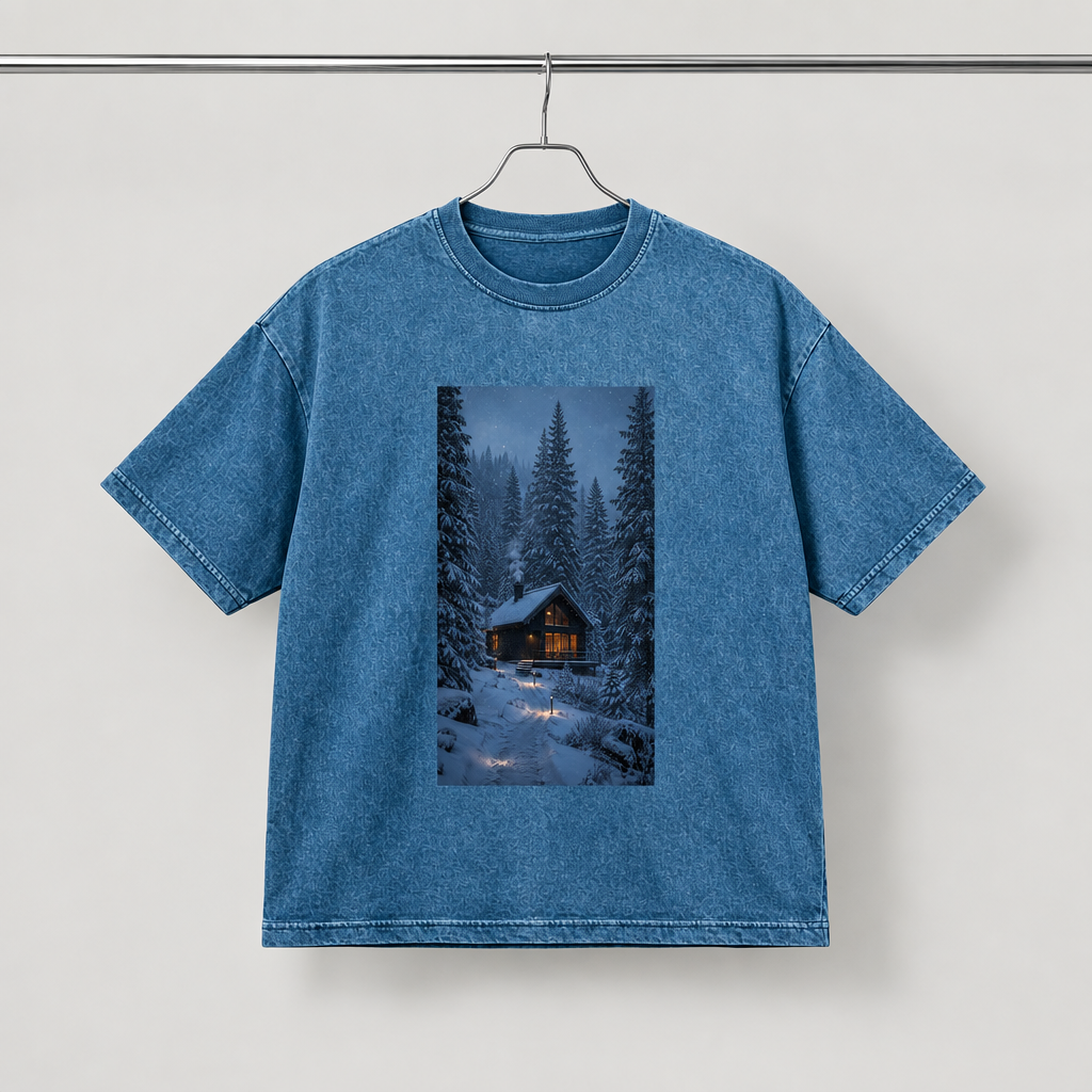 RUITZ Frosthaven | Denim Wash Boxy T-Shirt