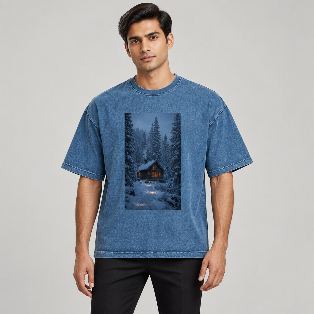 RUITZ Frosthaven | Denim Wash Boxy T-Shirt