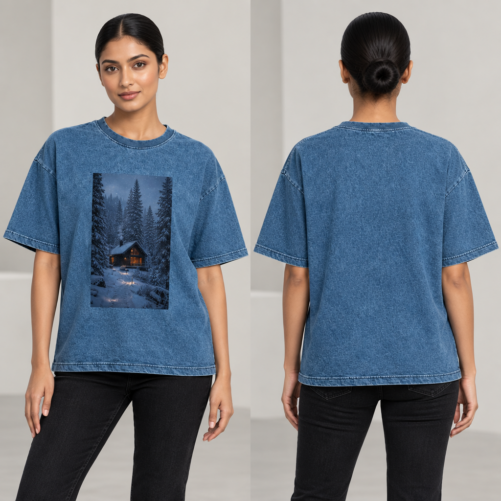 RUITZ Frosthaven | Denim Wash Boxy T-Shirt