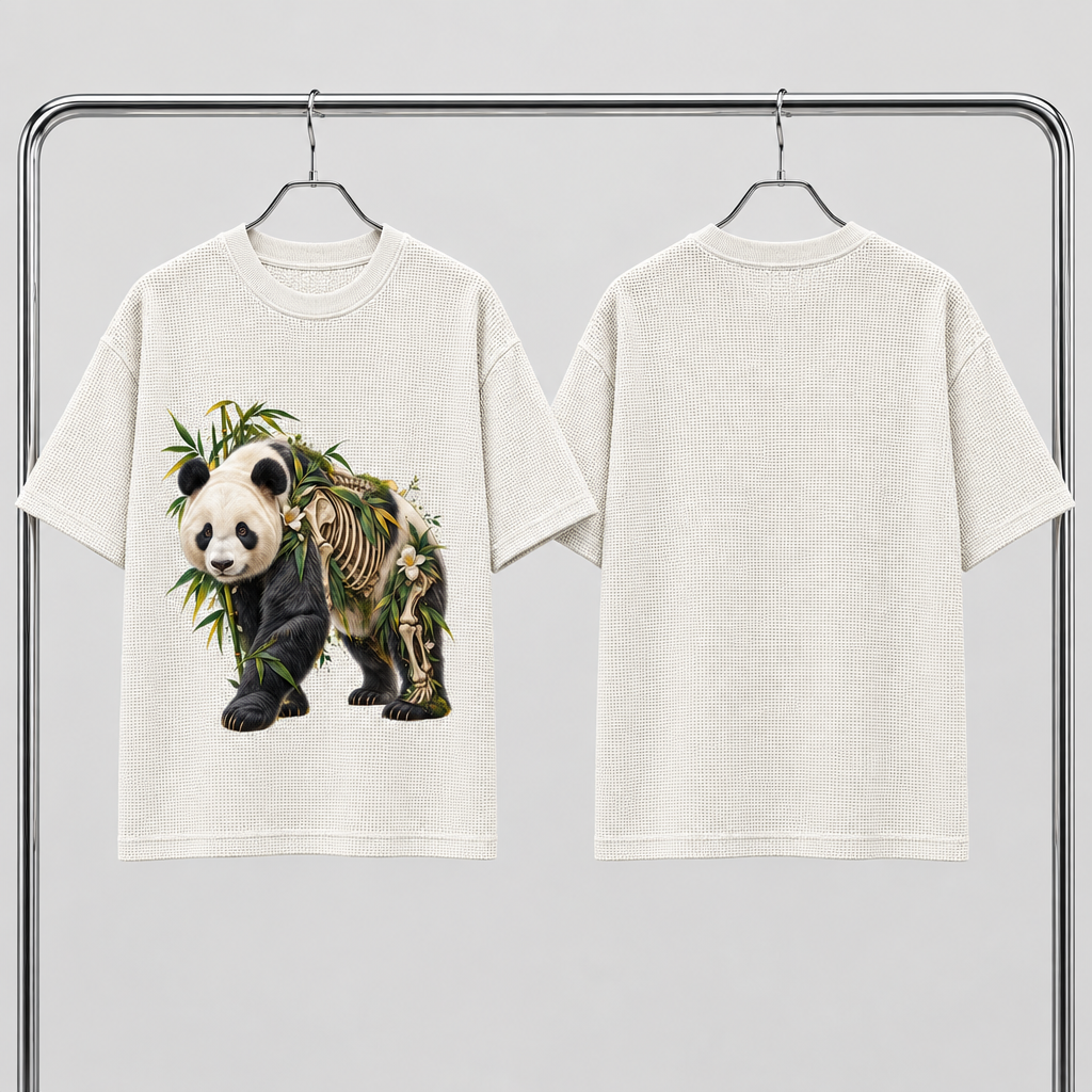 THE PANDA | RUITZ WAFFLE KNIT BOXY T SHIRT