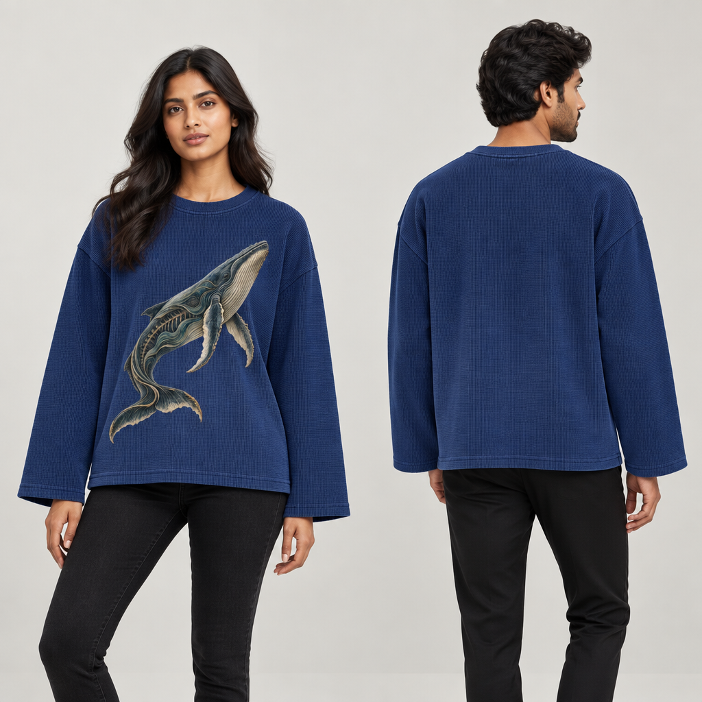 THE WHALE | RUITZ WAFFLE KNIT FULL SLEEVE